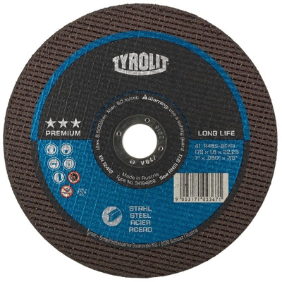 Disco da taglio extrasottile per acciaio e acciaio inossidabile - mm.230x1,9x22,2 - TYROLIT Premium*** 41