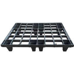 Pallet in plastica portata 700 kg EXPORT Misura cm 60x80 Colore Nero - SOCEPI en oferta