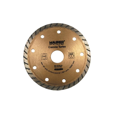 Disco Diamantato Per Flex Smerigliatrice Corona Turbo 230Mm. Maurer Plus