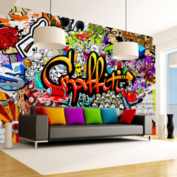 Fotomurale Colorful Graffiti cm 250x175 Artgeist características