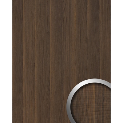 Pannello murale aspetto legno WallFace 19030 NUTWOOD noce legno decorativo tattilità verosimile rivestimento murale autoadesivo marrone scuro 2,60 mq