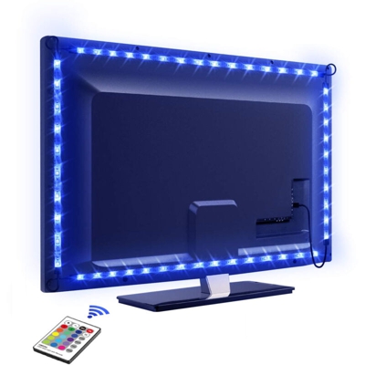 Techly Np Striscia 30 LED RGB USB per Retro-illuminazione TV A++