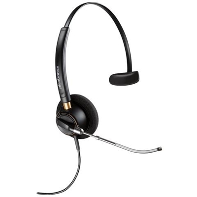 Cuffia Monoaurale con Microfono Nero Filo 100 - 6800 Hz 160 Ohm 24 dB 89435-02