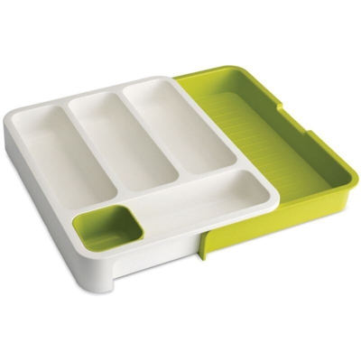 Drawer Store Organizer Portaposate, Plastica, Bianco - Joseph Joseph