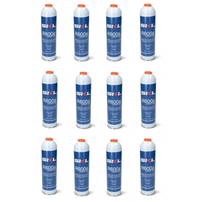 Eurostore07 - 12 PZ BOMBOLA GAS REFRIGERANTE FRIGO E FREEZER R600 - R600A 360 GR OM REF000UN