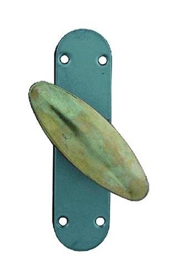 OM4 - Cremonese Per Infissi Metallici Impugnatura In Ferro Ottonato Cf. 10 Pz