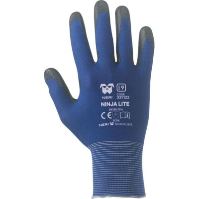 Neri - GUANTI NYLON / POLIURETANO 'NINJA LITE' Tg. 8