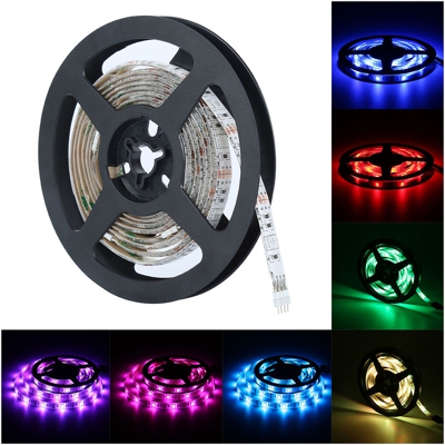 Striscia luminosa a LED, 5 m, 5050 RGB LED TV, impermeabile, cambia colore, Striscia LED Retroilluminazione TV Multicolor - OOBEST