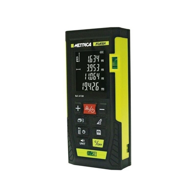 FLASH 60 DISTANZIOMETRO LASER ROSSO MISURATORE METRO DISTANZA DIGITALE - Metrica