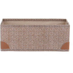 Scatola Organizer Audrey In Polipropilene, Da 28x11x14 Cm Marrone - KASANOVA características