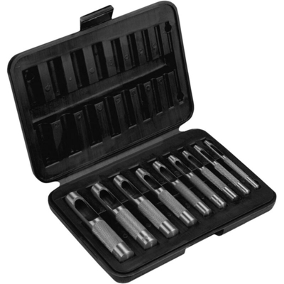 Topex - Set di 9 punzoni in acciaio Fustelle diametro 3,4,5,6,7,8,10,11,12mm