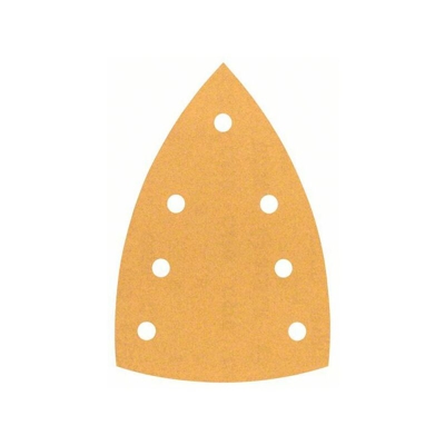 Bosch Lamiera abrasiva C470 per smerigliatrice a delta 100 x 150 mm - 7 fori confezione da 10 granulometria: 180