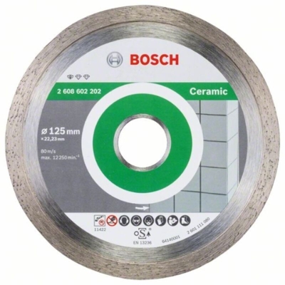 Bosch Disco Diamantato Standard per Ceramica 125mm 22/23