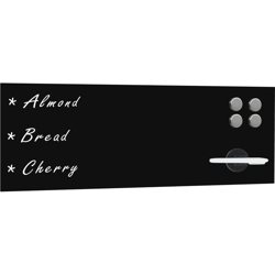 Lavagna Magnetica a Parete in Vetro 60x20 cm Nera - VIDAXL precio