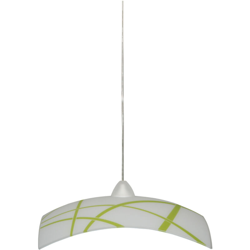 Clio Lampada Sospensione Da Soffitto E27 1 Luce 40X40 Verde - E-ENERGY precio