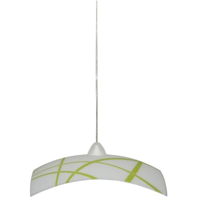 Clio Lampada Sospensione Da Soffitto E27 1 Luce 40X40 Verde - E-ENERGY