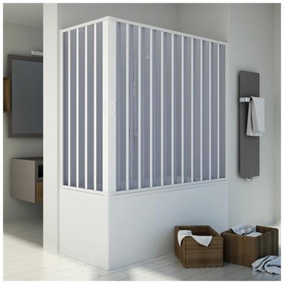 Box Doccia Sopravasca 70x160cm H150 Pvc Mod. Santorini Centrale