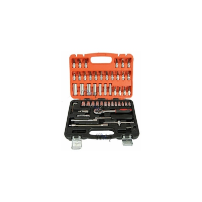 Set Chiavi A Bussola Con Cricchetto 53 Pezzi Chrome Vanadium In Valigetta - TP