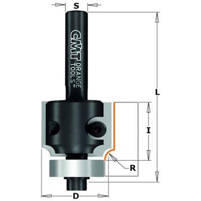 Fresa R/concavo C/colt. Hw Z2 S=8 D=32x24x67 R=8 Dx 661.080.11