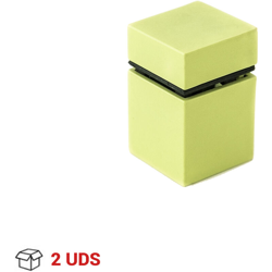 Reggimensola regolabile per vetro o legno CUBE M, Zama, Verde. Marchio REI en oferta