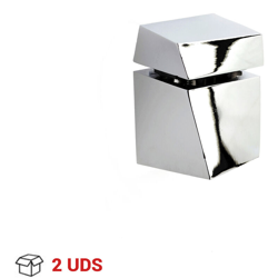 2 Reggimensola regolabile per vetro e legno, in Zama, Cromato Lucido. Marchio REI características