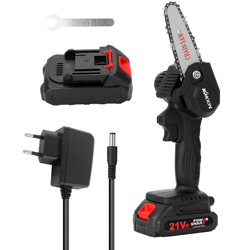 mini catena sega elettrica ricaricabile domestici seghe di registrazione portatili palmari litio abbattimento visto due carica elettrica, 220V UE, precio