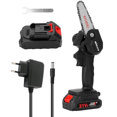 mini catena sega elettrica ricaricabile domestici seghe di registrazione portatili palmari litio abbattimento visto due carica elettrica, 220V UE,