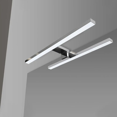 Lampada LED 50 cm Universale per Specchio a Filo o Pannello in abs Cromo - INBAGNO