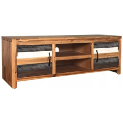 Mobile Porta Tv In Legno Massello Di Acacia 120x35x40 Cm características