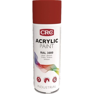 Peinture acrylique CRC Aérosol - Rouge - 520ml/400ml - KF SICERON