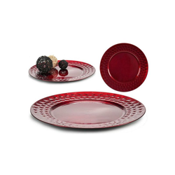 Tavolo Rosso Plastica (33 x 2 x 33 cm) - GIFT DECOR características