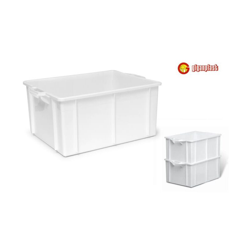 Giganplast - CESTA SOVRAPP.BCO 55X40X28 LT.50- 2600M4BI en oferta