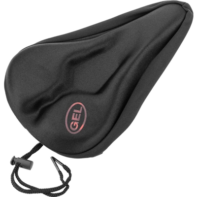 PrimeMatik - Copertura in gel con memoria per la sella della bici nero