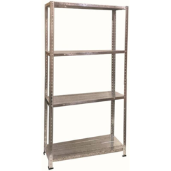 Scaffale in metallo 4 ripiani in lamiera zincata (Spessore montanti 0.40mm spessore - KOMBO características