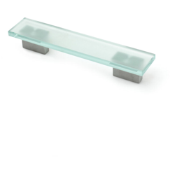 Maniglia stile contemporaneo, Alluminio, Traslucido/Anodizzato Satinato, 128 mm interasse. Marchio REI precio