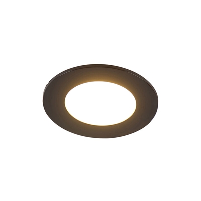 Faretto da incasso blanca - Moderno - Plastico - Nero - Tondo Non sostituibile Max. 1 x 5 Watt - Qazqa