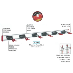 Bruns Barra di supporto 6 Supporti SB 6.10 C 1 m características