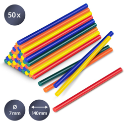 Confezione di stick di colla a caldo colorati, 50 pezzi (Ø 7 mm) - Trotec en oferta