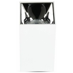 Portafaretto LED V-TAC Montaggio a Plafone Quadrato GU10 Corpo Bianco Riflettore Cromato precio