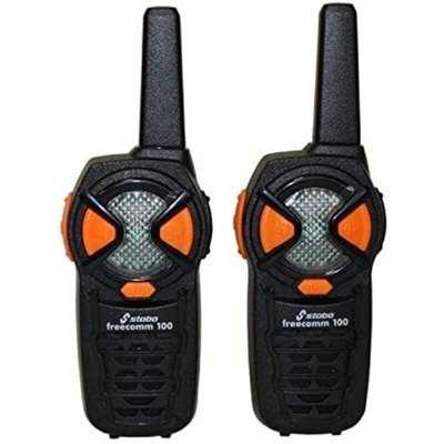 freecomm 100 PMR Funkhandy, 3-5 km 20100 Radio PMR portatile Kit da 2 - Stabo