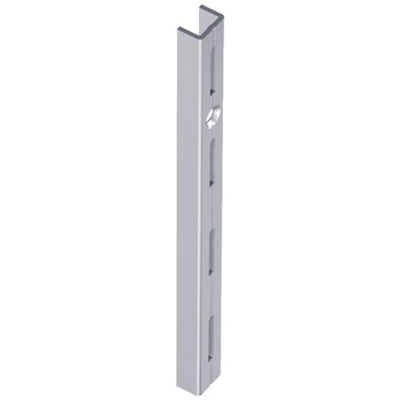 MASIDEF - CREMAGLIERA SEMPLICE A MURO IN ALLUMINIO BIANCO L.150cm