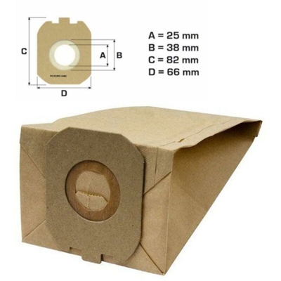 8 Sacchetti Aspirapolvere Rowenta Slim Line Rh 7101 7121 7 / Imetec 8130 / Rw 31 - RICEL SUD