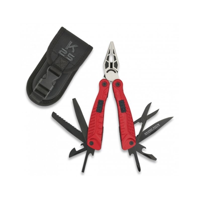 Rui-k25 - Pinze multiuso Rui Rosso. 10 Utilizza con mango alluminio. Include custodia in nylon, punta rompivetro - RUI - K25