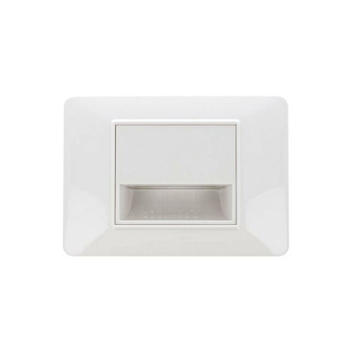 SANDASDON Segnapasso Led Bianco 220V 1,6W Freddo 6500K Per Cassette 503 Compatibile Vimar Plana