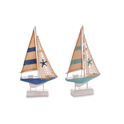 Gift Decor - Barco Legno (5,5 x 43,5 x 25 cm) Luci LED en oferta