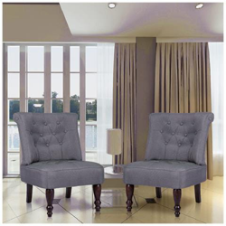 Poltrona Classiche Alla Francese Set Da 2 Grigie características