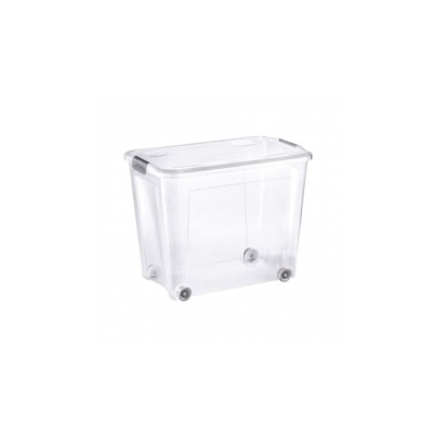 Tontarelli - Combi box 67lt con coperchio clips e ruote