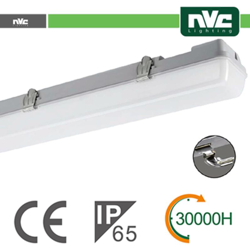 plafoniera lineare led 100° 220-240 volt 36 watt A+ CE IP65 bianco naturale no lif nv49236w40k65 - NVC precio