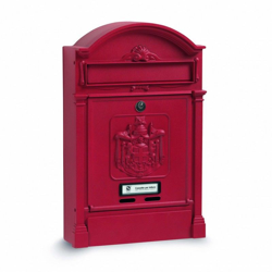 Cassetta postale per rivista Poste Regie alluminio pressofuso rosso goffrato RAL 3003 - SILMEC precio