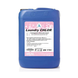 Laundry Chlor Candeggiante Liquido Sbiancante con Cloro Attivo Aral Fusto 25 Kg Made in Italy características